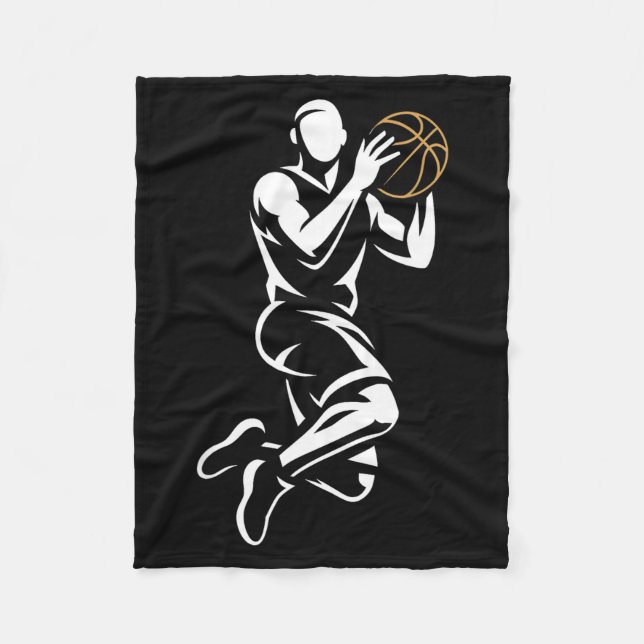 Basketball Player  Fleecedecke (Vorderseite)