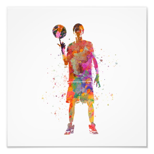 Basketball player fotodruck (Vorne)