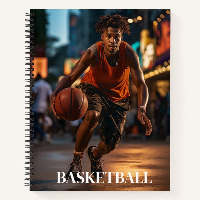 Basketball-Player Notizbuch (Vorderseite)