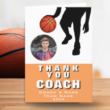 Basketball Player Silhouette Foto Coach Orange