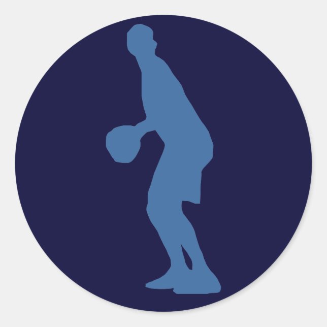 Basketball Player Silhouette Stickers (Vorderseite)