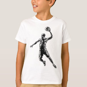 Basketball Player Slam Dunk Dunkles Design T-Shirt