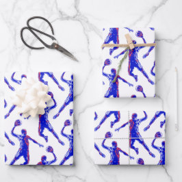 Basketball Player Slam Dunk Geschenkpapier Set