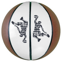 Basketball-Player-Slam mit Volltext