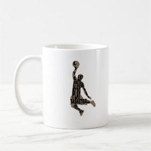 Basketball-Player-Slam mit Volltext Kaffeetasse