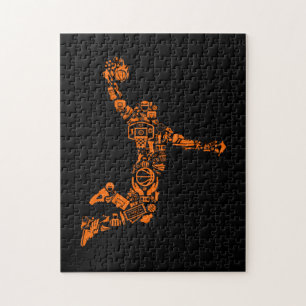 Basketball Player Vintage Puzzle