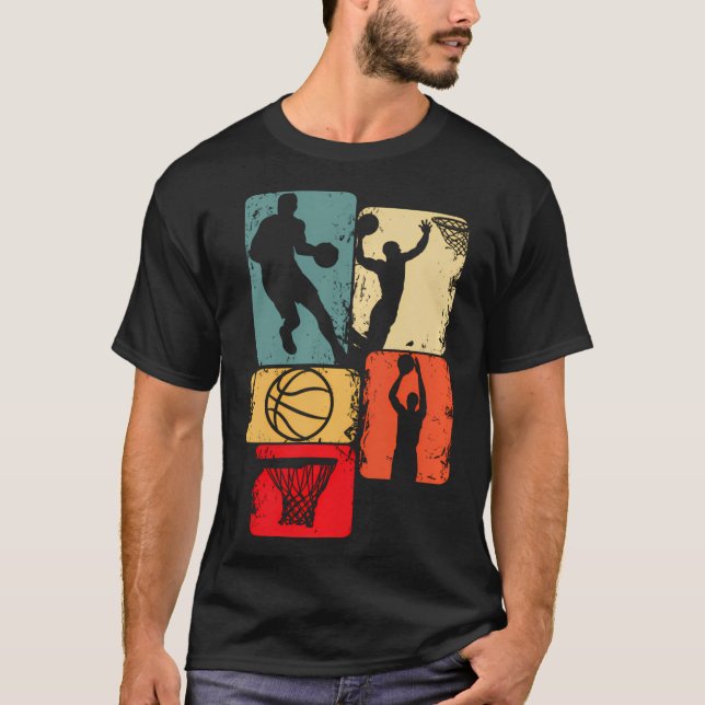 Basketball Players Boys Kinder Männer T-Shirt (Vorderseite)
