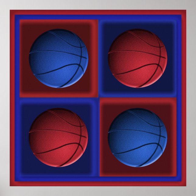 Basketball Pop Art Poster (Vorne)