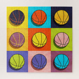Basketball Pop Kunst Puzzle