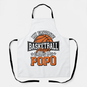 Basketball Popo Lustiges Vintage-Sportdesign_1 Schürze