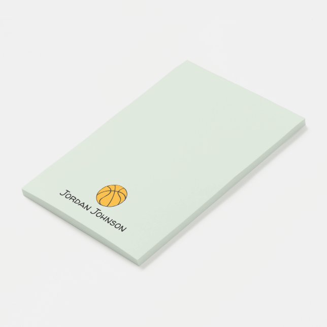 Basketball Post-it Klebezettel (angewinkelt)