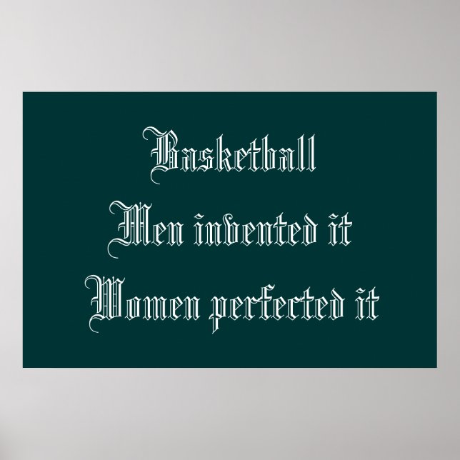 Basketball Poster (Vorne)