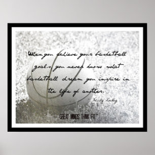 Basketball Poster mit Zitat 008