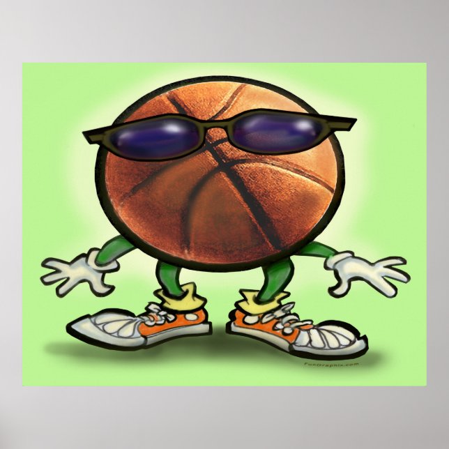 Basketball-Poster Poster (Vorne)