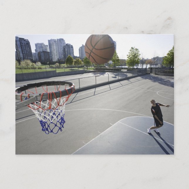 Basketball Postkarte (Vorderseite)