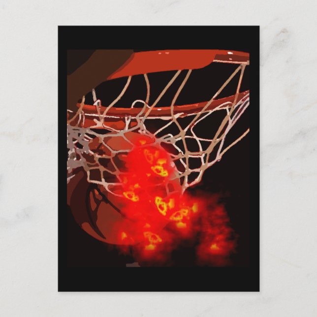 Basketball Postkarte (Vorderseite)