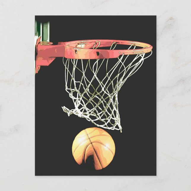 Basketball Postkarte (Vorderseite)