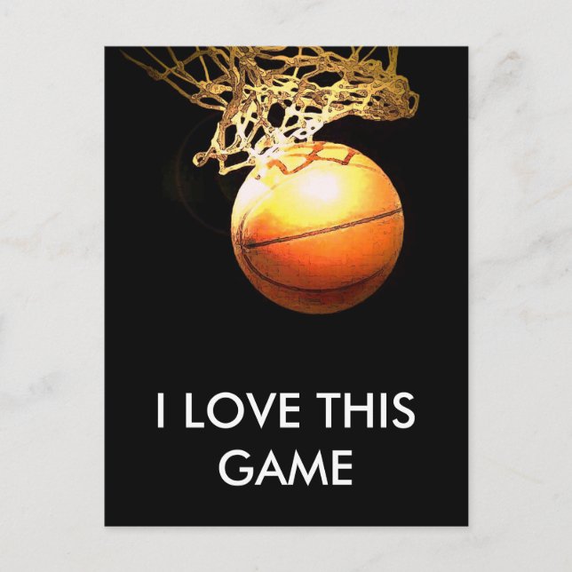 Basketball Postkarte (Vorderseite)