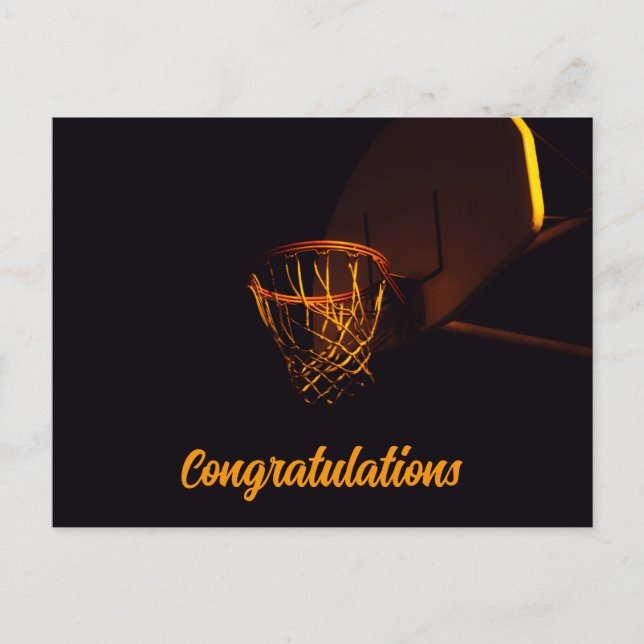 Basketball-Postkarten Postkarte (Vorderseite)