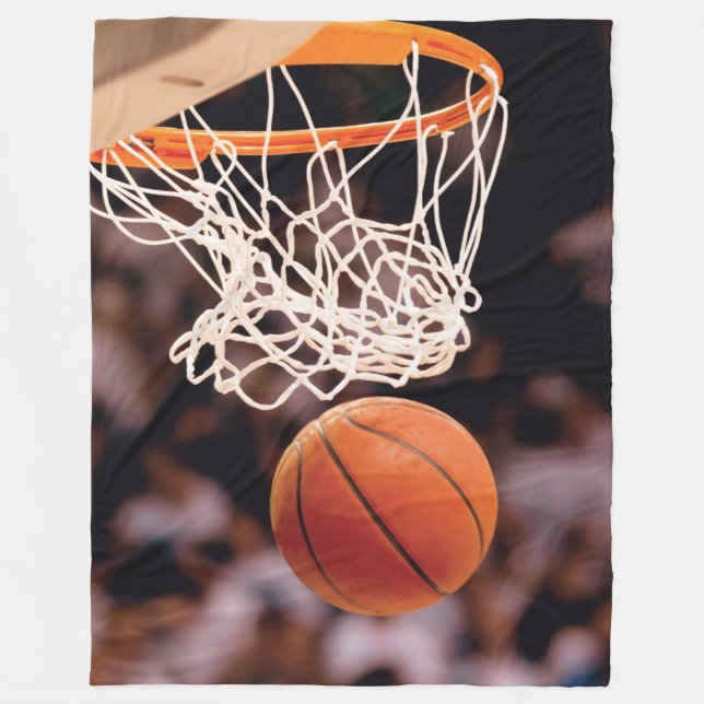 Basketball-Punktestand Fleecedecke (Vorderseite)