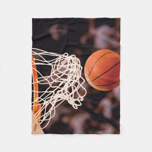 Basketball-Punktestand Fleecedecke (Vorderseite)