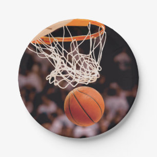 Basketball-Punktestand Pappteller