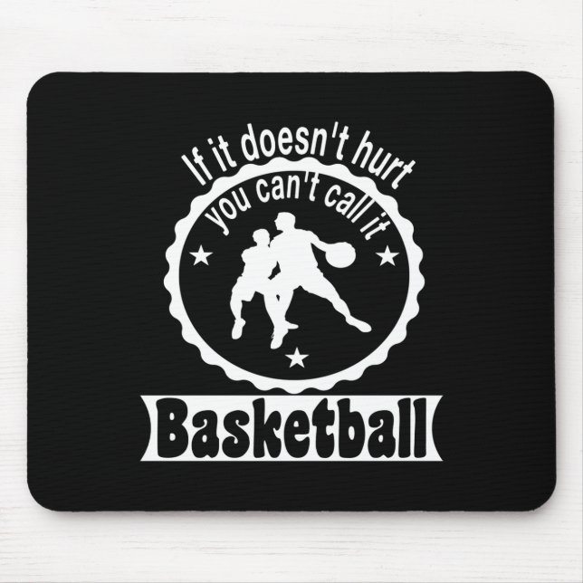 Basketball Redewendungen Team Coach Geschenk Idee Mousepad (Vorne)