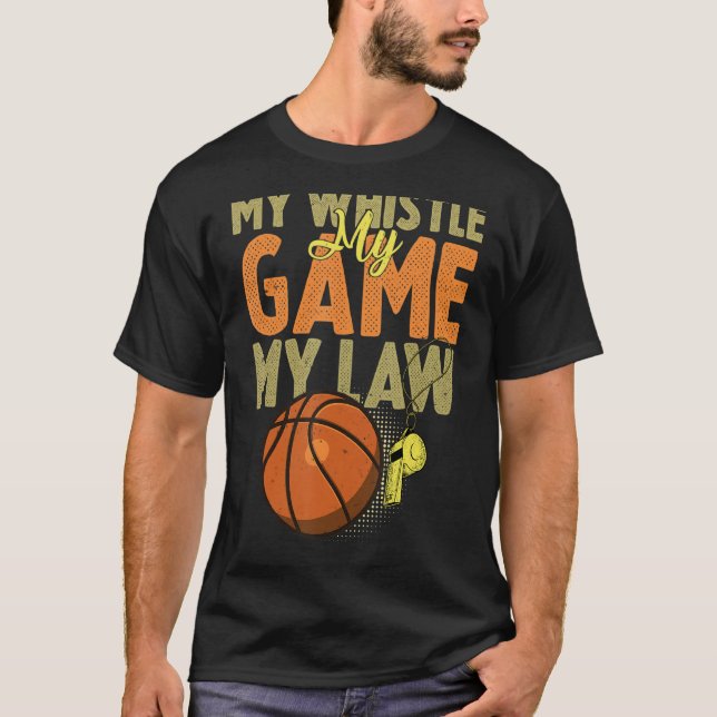 Basketball-Referenzzeichen I Hoops Ref T-Shirt (Vorderseite)