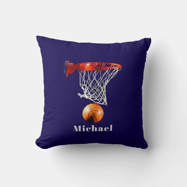 Basketball Replace with Your Name Kissen (Vorderseite)