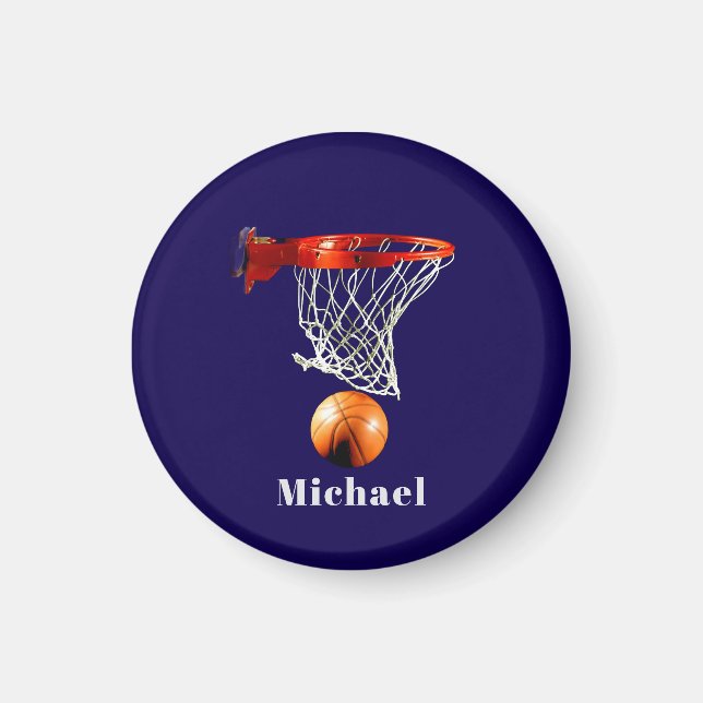 Basketball Replace with Your Name Magnet (Vorne)