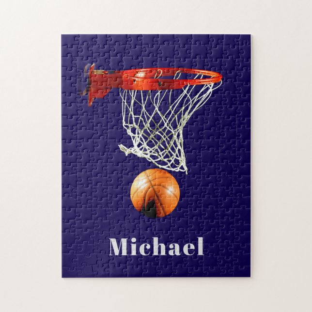 Basketball Replace with Your Name Puzzle (Vertikal)
