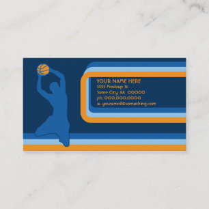 Basketball : Retro-Stil: Visitenkarte