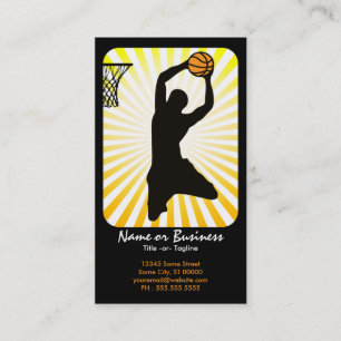 Basketball: Retro Strahlen: Visitenkarte