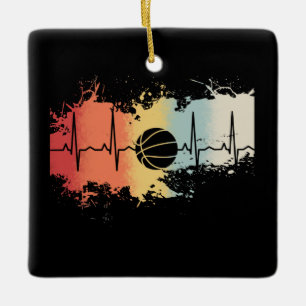 Basketball Retro Vintag Keramikornament