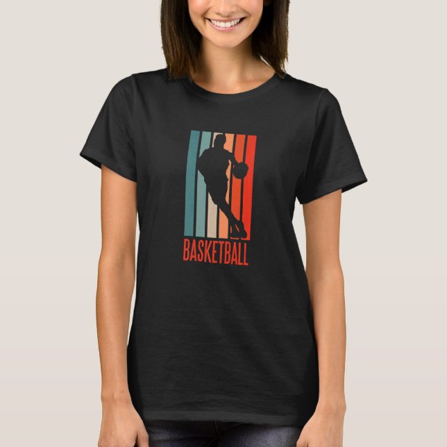 Basketball retro vintage basketball player  2 T-Shirt (Vorderseite)