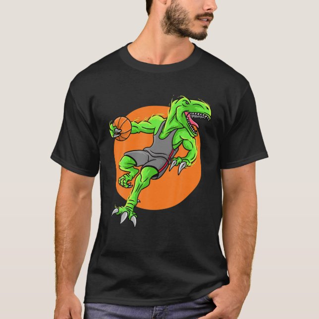 Basketball-Rex | Dinosaurier Playing | Männer, Fra T-Shirt (Vorderseite)