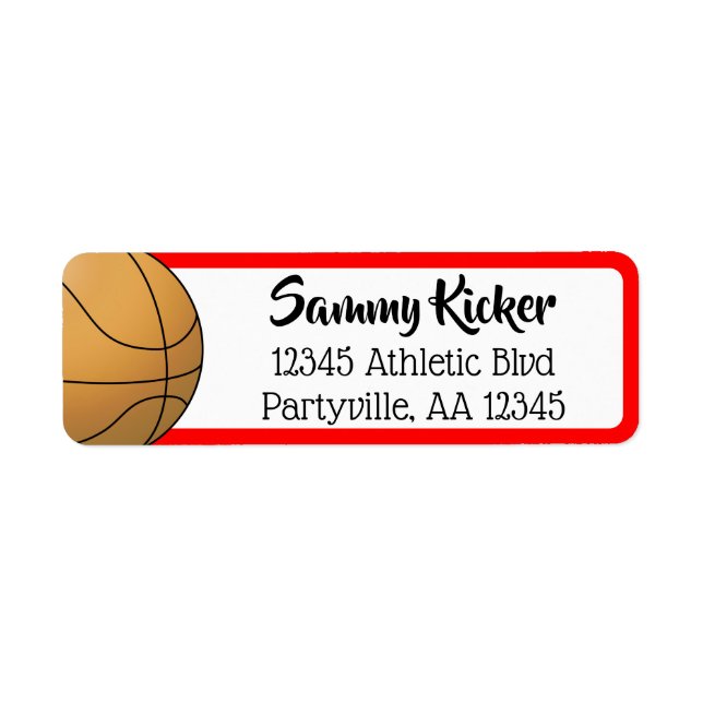 Basketball rot und schwarz (Vorne)