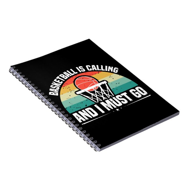 Basketball ruft und ich muss gehen notizblock (Rechte Seite)