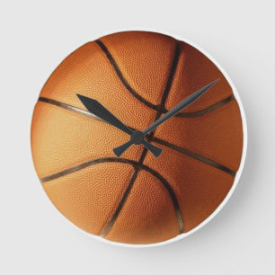 Basketball Runde Wanduhr