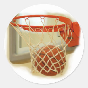 Basketball Runder Aufkleber