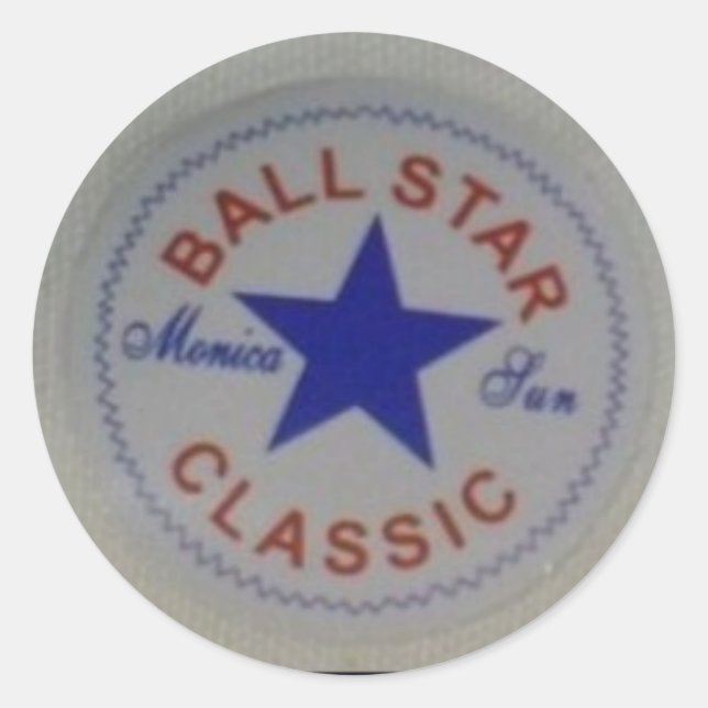 Basketball Runder Aufkleber (Vorderseite)