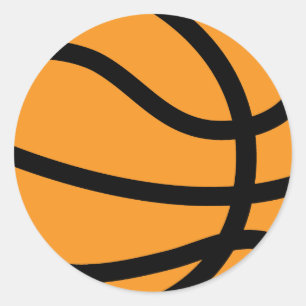 Basketball Runder Aufkleber