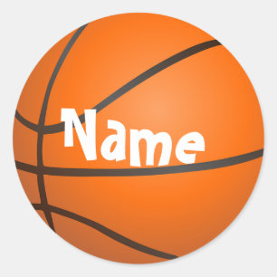 Basketball Runder Aufkleber