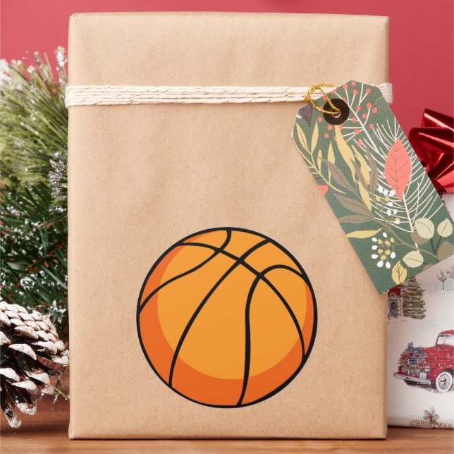 Basketball Runder Aufkleber (Feiertag)
