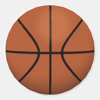 Basketball: Runder Aufkleber