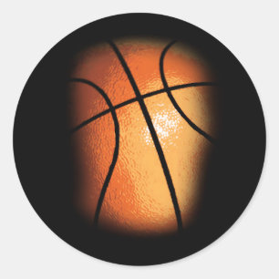 Basketball Runder Aufkleber