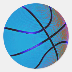 Basketball Runder Aufkleber