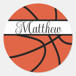 Basketball Runder Aufkleber