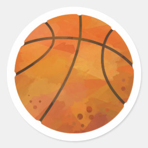 Basketball Runder Aufkleber