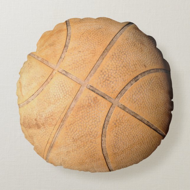 Basketball Rundes Kissen (Vorderseite)